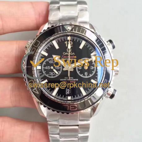 Replica Omega Seamaster Planet Ocean 600M Chronograph 215.30.46.51.01.001 JH Stainless Steel Black Dial Swiss 9900