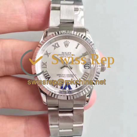 Replica Rolex Datejust 31 178240 31MM JF Stainless Steel Silver Dial Swiss 2836-2