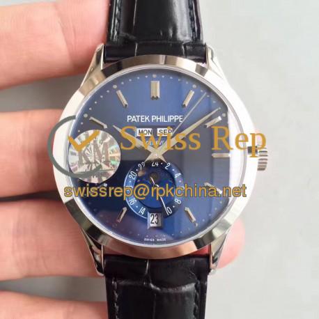 Replica Patek Philippe Annual Calendar 5396G KM Stainless Steel Blue Dial Swiss 324S