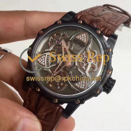 Replica Antoine Preziuso Tourbillon of Tourbillons LE PVD Silver Skeleton Dial Swiss Caliber AFP-TTR-3X