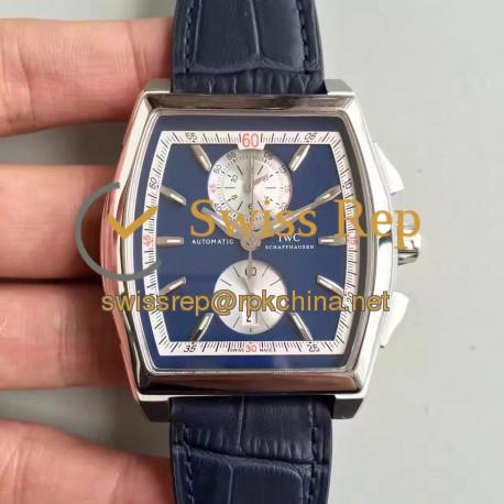 Replica IWC Da Vinci Chronograph IW376403 ZF Stainless Steel Blue Dial Swiss 89361