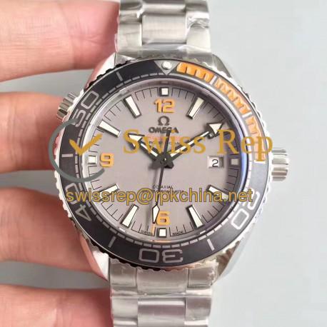 Replica Omega Seamaster Planet Ocean 600M 215.92.44.21.99.001 N Stainless Steel Grey Dial Swiss 8900