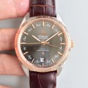 Replica Omega Globemaster Annual Calendar 130.23.41.22.06.001 OM Stainless Steel & Rose Gold Anthracite Dial M9015