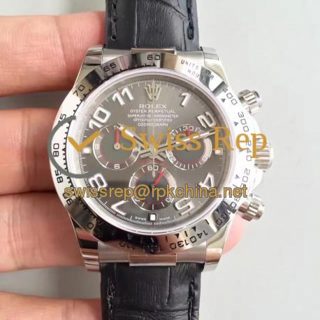 Replica Rolex Daytona Cosmograph 116509 JH Stainless Steel Anthracite Dial Swiss 4130 Run 6@SEC