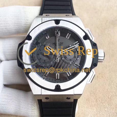 Replica Hublot Big Bang King Power Foudroyante 715.CI.1110.RX HBB V6 Stainless Steel Black Dial Swiss 7750