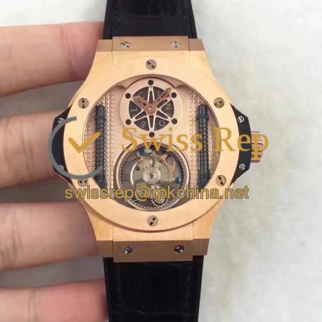 Replica Hublot Big Bang Vendome Tourbillon 305.PX.0009.GR BM Rose Gold Rose Gold Dial Swiss Tourbillon